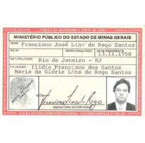 Cédula Funcional do Promotor de Justiça Francisco José Lins do Rego Santos_frente