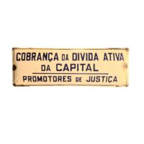 Placa Cobrança da Dívida Ativa da Capital