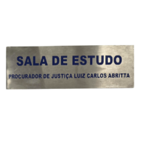 Placa Sala de Estudo Procurador de Justiça Luiz Carlos Abritta