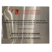 Placa Sala PGJ no TJMG