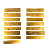 Placas de identificação - galerias