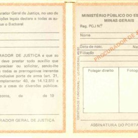 Cédula Procurador de Justiça