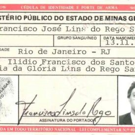 Cédula Funcional Francisco José Lins do Rego Santos