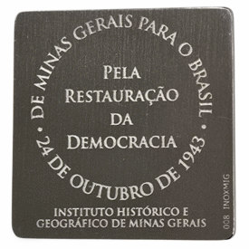 Medalha 70 anos Manifesto Mineiros - Reverso