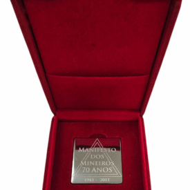 Medalha 70 anos Manifesto Mineiros - Caixa