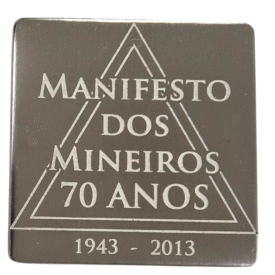 Medalha 70 anos Manifesto Mineiros - Anverso