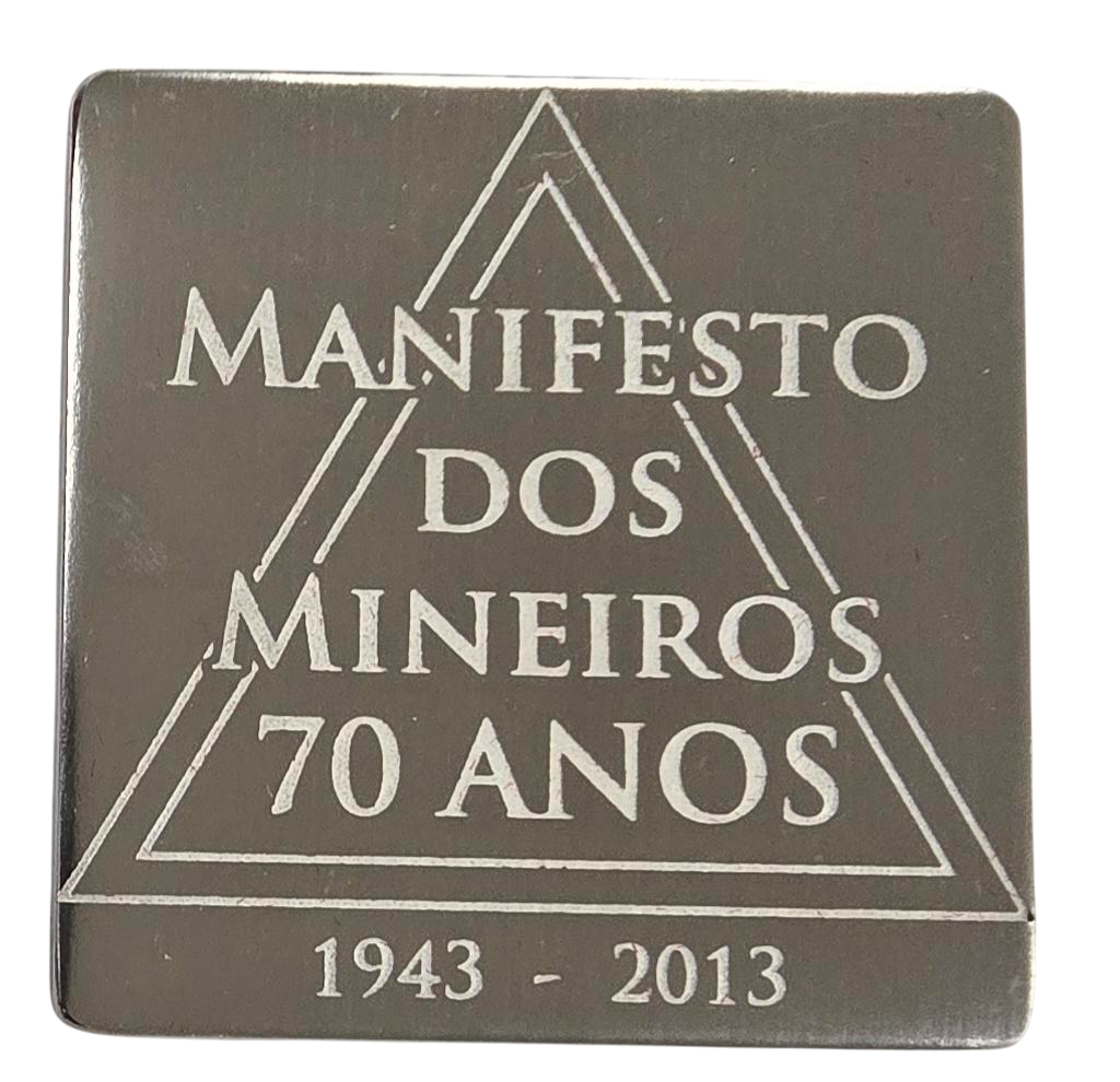 Medalha 70 anos Manifesto Mineiros - Anverso