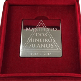 Medalha 70 anos Manifesto Mineiros - Caixa