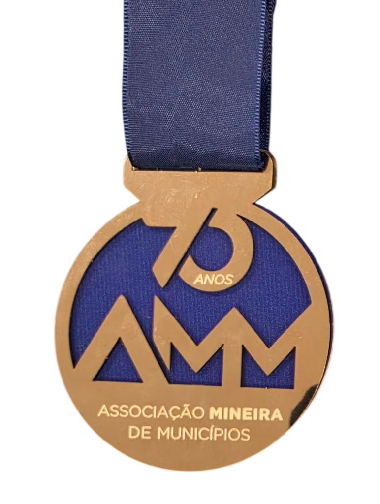 Medalha comemorativa 70 anos da Associação Mineira de Municípios