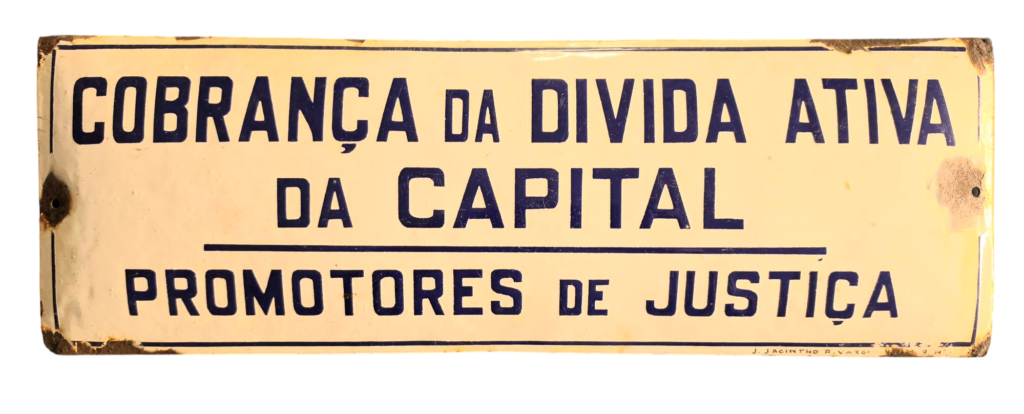 Placa Cobrança da Dívida Ativa da Capital